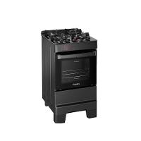 Fogão Esmaltec 4 Bocas Ideal Top Glass Mesa De Vidro Forno 50 Litros Preto T4VAP Bivolt - 2