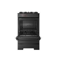 Fogão Esmaltec 4 Bocas Ideal Top Glass Mesa De Vidro Forno 50 Litros Preto T4VAP Bivolt - 6