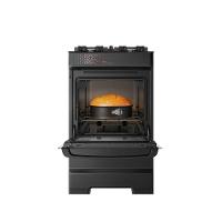 Fogão Esmaltec 4 Bocas Ideal Top Glass Mesa De Vidro Forno 50 Litros Preto T4VAP Bivolt - 7