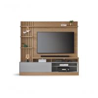 Estante Home Theater Maceió Freijó Cinza Acetinado Com Aparador Riviera Freijó ? Colibri - 8