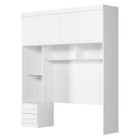 Dormitorio Modulado Casal 6 Portas 242x173 Cm Florenca Branco Moval - 9