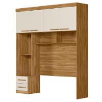 Dormitorio Modulado Casal 6 Portas 242x173 Cm Florenca Freijo Off White Moval - 9