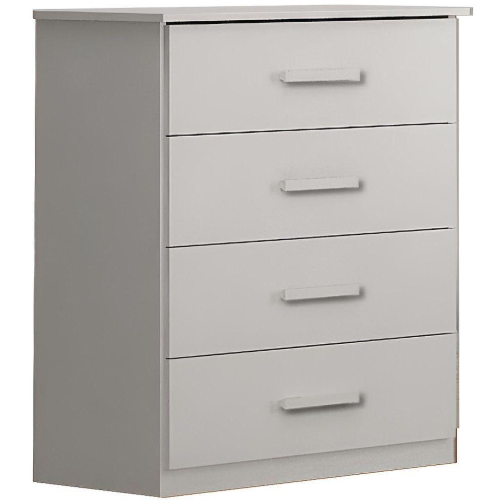 Cômoda Rubi Branca 4 Gavetas Leifer Móveis - 1