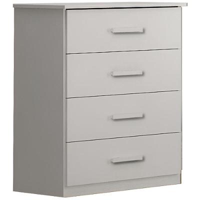 Cômoda Rubi Branca 4 Gavetas Leifer Móveis