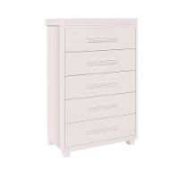 Cômoda Para Quarto Infantil 5 Gavetas Grande Branco - 2