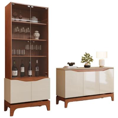 Cristaleira E Balcão Buffet Joile Freijo Off White Dj Moveis