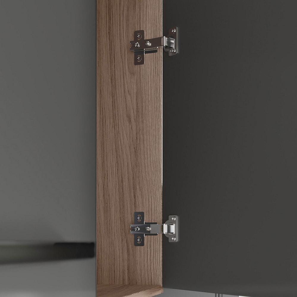 Cozinha Suspensa Completa 1,80m Juliete 7 Portas 2 Gavetas Nature-chumbo - 4