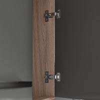 Cozinha Suspensa Completa 1,80m Juliete 7 Portas 2 Gavetas Nature-chumbo