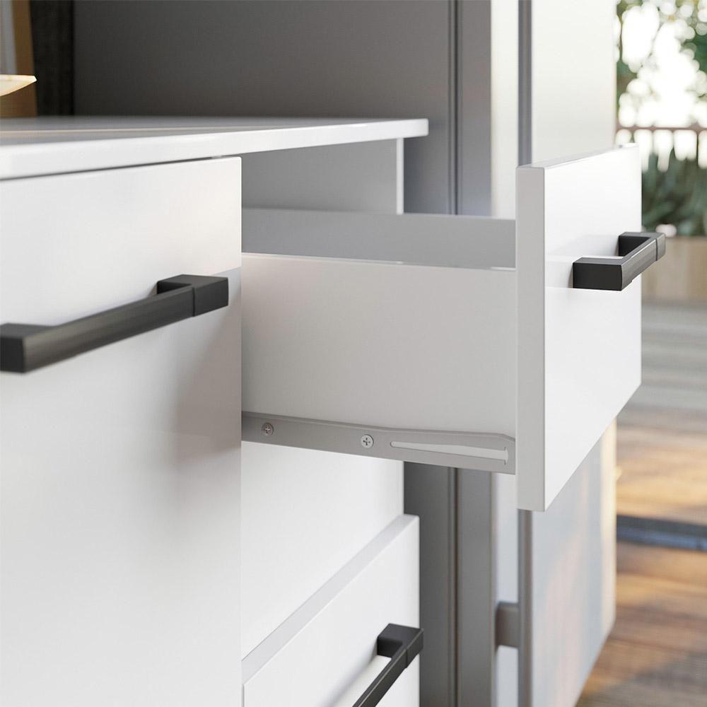 Cozinha Suspensa Completa 1,80m Juliete 7 Portas 2 Gavetas Branco - 3