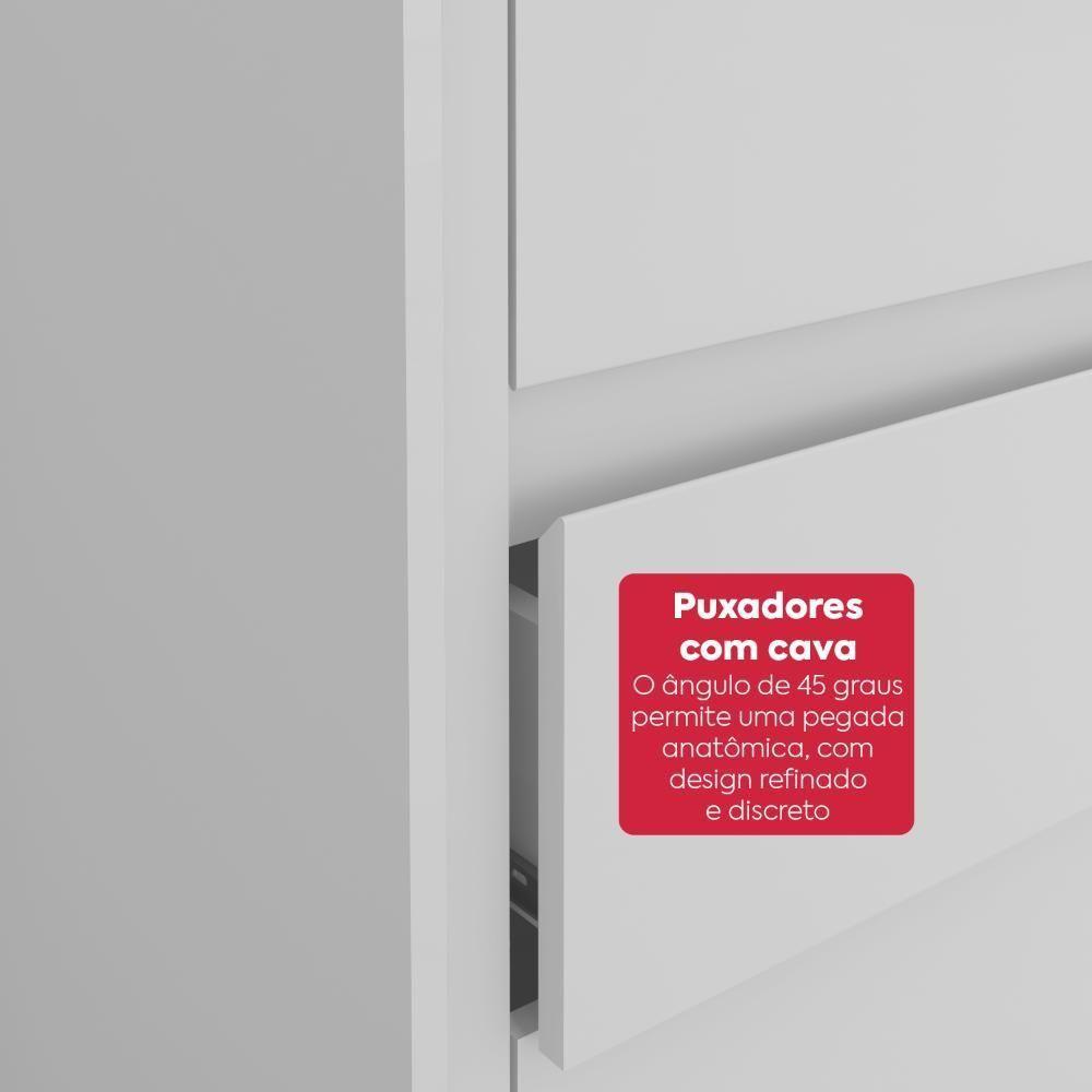 Cômoda 8 Gavetas Easy Like Branco - 6