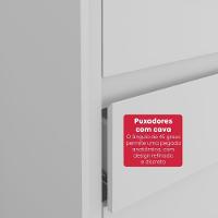 Cômoda 8 Gavetas Easy Like Branco - 6