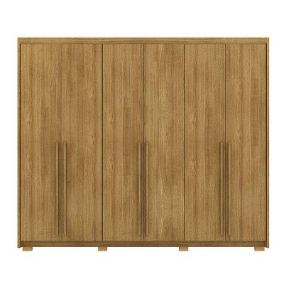 Guarda Roupa Casal Dukai Nature 6 Portas de Bater 6 Gavetas MDF Pintura UV Externa
