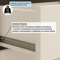 Guarda-roupa Casal 3 Portas De Correr Com Espelho Branco - 2