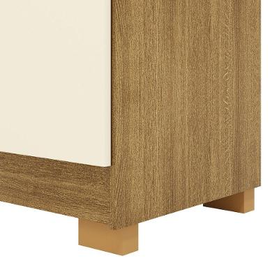 Guarda Roupa Alto Norway 6 Portas Porta de Bater 2 Gavetas Nature-champagne Vila Rica
