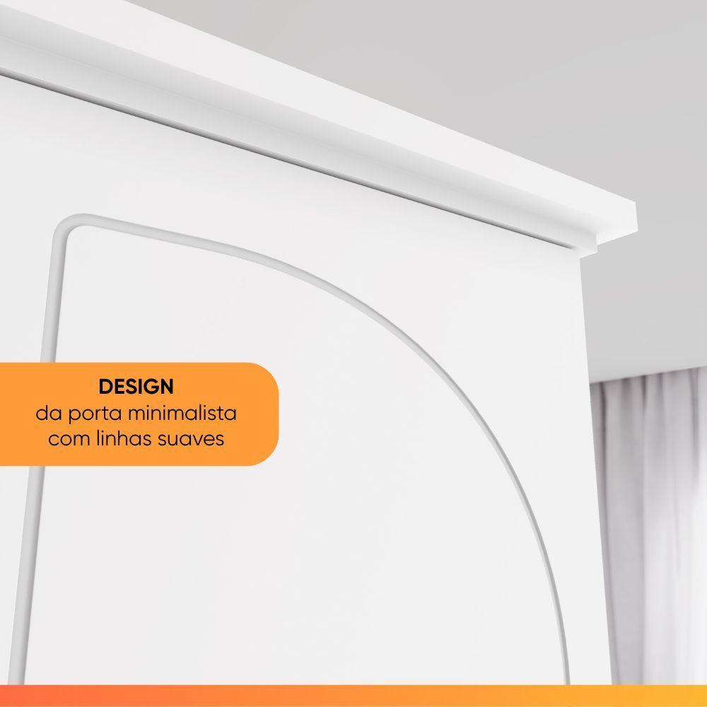 Guarda Roupas Casal 6 Portas 6 Gavetas Americano Tulipa Branco - 9