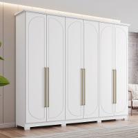 Guarda Roupas Casal 6 Portas 6 Gavetas Americano Tulipa Branco - 2