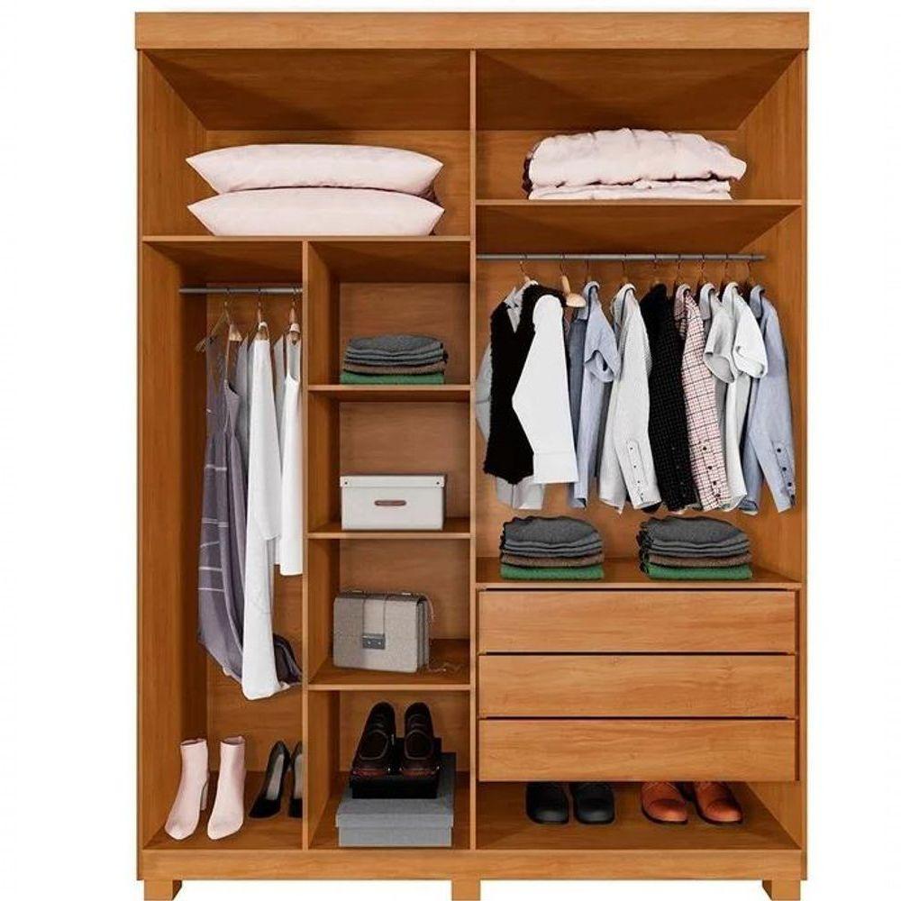 Guarda Roupa Mônaco 2 Portas Cinamomo - Benetil - 3