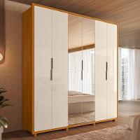Guarda Roupa Casal Matisse 6 Portas Cinamomo/off White Com Espelho - Madetec Cinamomo/off White - 2