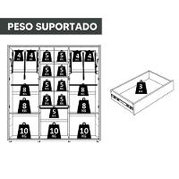 Guarda Roupa Casal Veronese Ripado 6 Portas Cinamomo - Madetec Cinamomo - 5