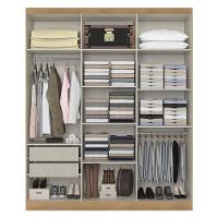 Guarda Roupa Casal Milan 6 Portas Capuccino Off White Acetinado - Thb - 2