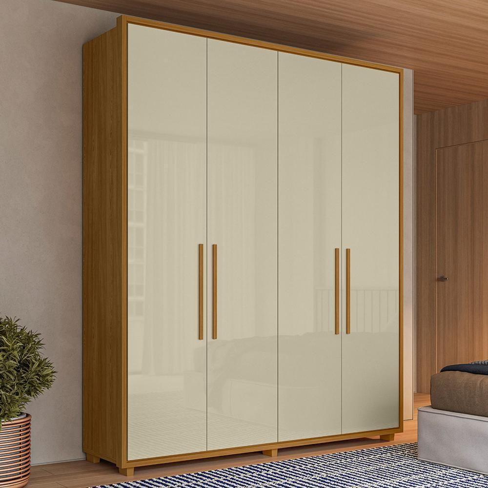 Guarda Roupa Casal Greco 4 Portas Cumaru/opala - Madetec Cumaru/opala - 2