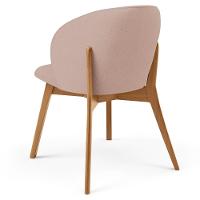 Kit 06 Cadeiras De Jantar E Estar Living Estofada Mia L02 Linho Rosê - Lyam Decor - 2