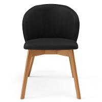 Kit 06 Cadeiras De Jantar E Estar Living Estofada Mia L02 Couríssimo Preto - Lyam Decor - 3