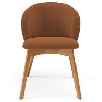 Kit 06 Cadeiras De Jantar E Estar Living Estofada Mia L02 Bouclê Terracota - Lyam Decor - 3