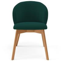 Kit 05 Cadeiras De Jantar E Estar Living Estofada Mia L02 Bouclê Verde - Lyam Decor - 3