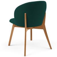 Kit 05 Cadeiras De Jantar E Estar Living Estofada Mia L02 Bouclê Verde - Lyam Decor - 7