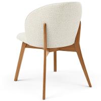 Kit 04 Cadeiras De Jantar E Estar Living Estofada Mia L02 Linho Champagne - Lyam Decor - 7