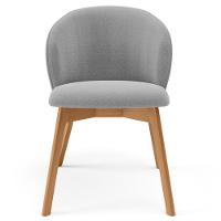 Kit 05 Cadeiras De Jantar E Estar Living Estofada Mia L02 Bouclê Cinza - Lyam Decor - 3