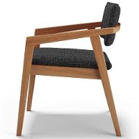 Kit 03 Cadeiras Para Sala De Jantar Estar Living Giorgia L02 Linho Chumbo - Lyam Decor - 6