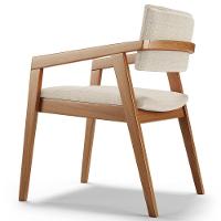 Kit 04 Cadeiras Para Sala De Jantar Estar Living Giorgia L02 Linho Palha - Lyam Decor - 7