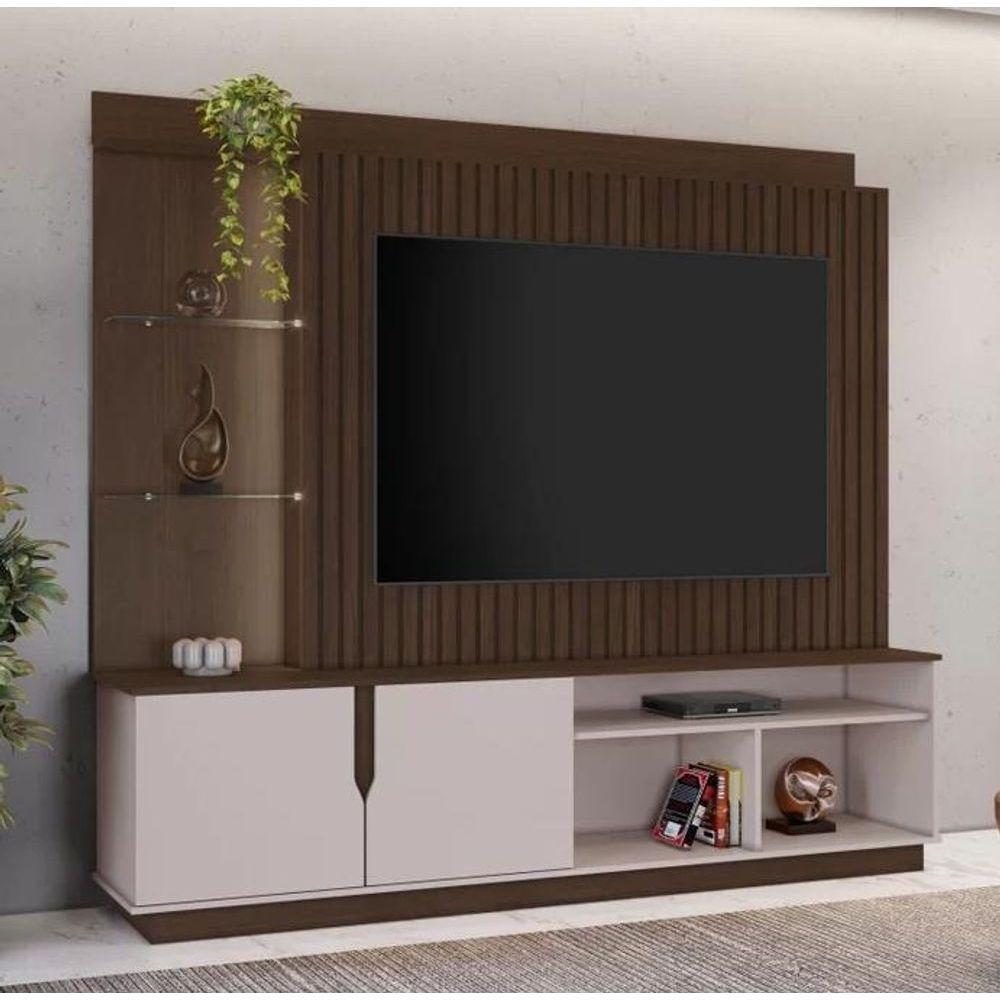 Home Amparo Para Tv Até 60 Jcm Movelaria - Café Soft-off - 1