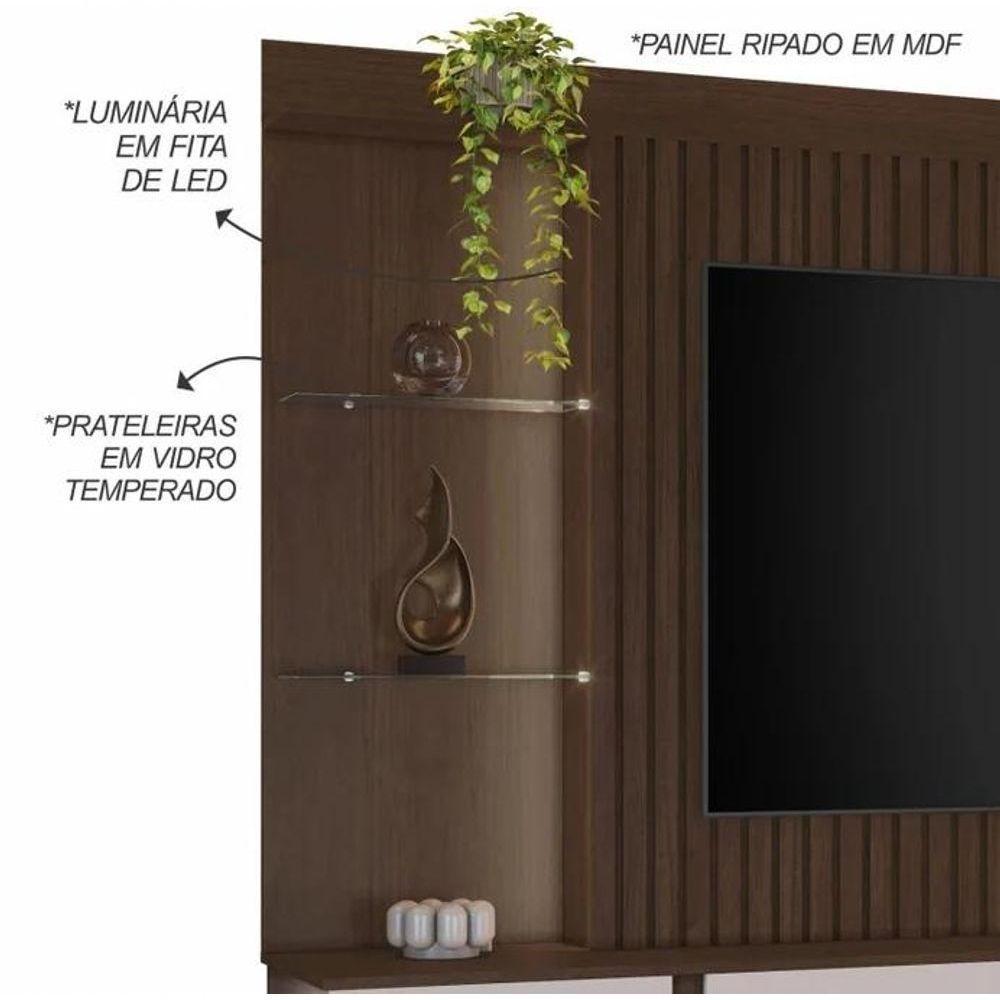 Home Amparo Para Tv Até 60 Jcm Movelaria - Café Soft-off - 4