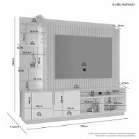 Home Amparo Para Tv Até 60 Jcm Movelaria - Café Soft-off - 6