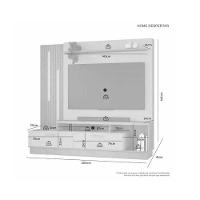 Home Para Tv Até 65 Despertar Jcm Movelaria - Café Soft-off - 5
