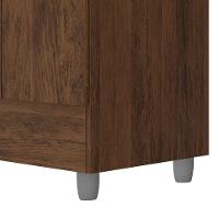 Guarda-roupa Solteiro 4 Portas 2 Gavetas Com Pés Ideval Imbuia Rústico - 8