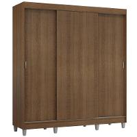 Guarda-roupa Casal Com Pés 3 Portas De Correr Rustic Reno Madesa Rustic - 2