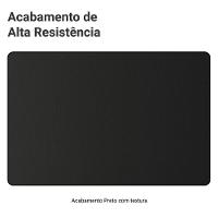 Guarda-roupa Casal Com Pés 3 Portas De Correr Com Espelhos Preto Reno Madesa - 9