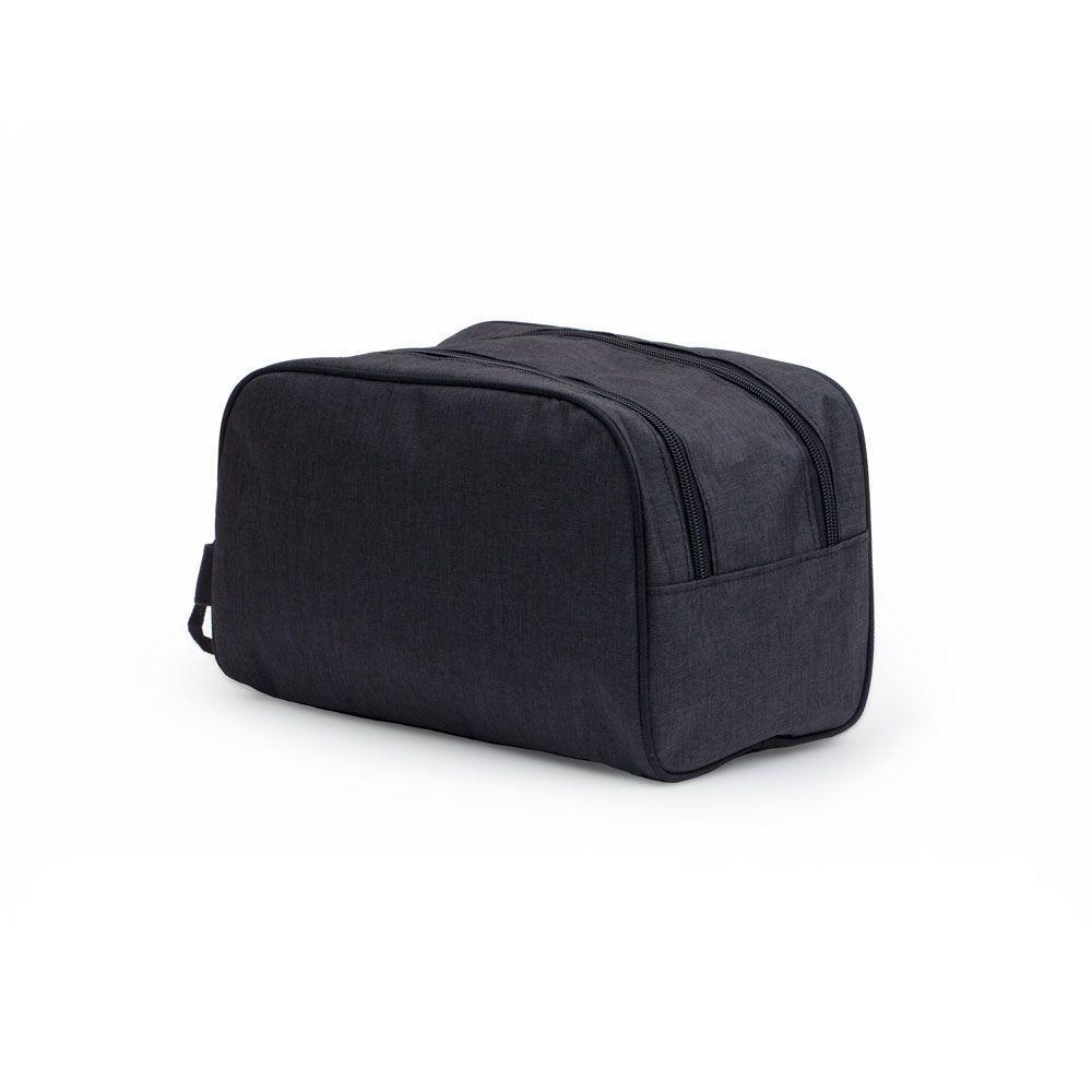 Necessaire Prática E Sofisticada Com Dois Compartimentos - Cinza Elegante - 1