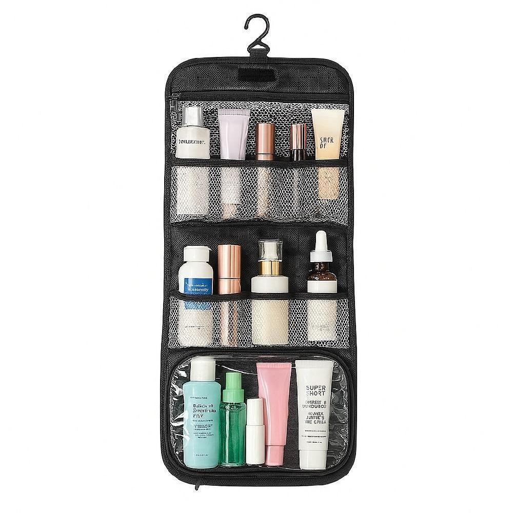 Necessaire Bolsa Organizadora Higiene Pessoal Gancho Viagem Mala Academia Unissex Masculino Feminino - 1