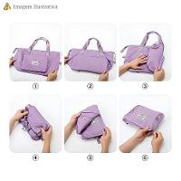 Mochila De Viagem Dobrável Impermeável Rosa - Praticidade E Estilo Para Suas Aventuras