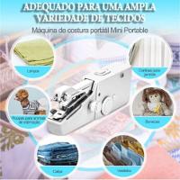 Mini Maquina Portátil A Mão Costura Elétrica Pilha Aa Prático - Branca - 3