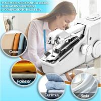 Mini Maquina Portátil A Mão Costura Elétrica Pilha Aa Prático - Branca - 5
