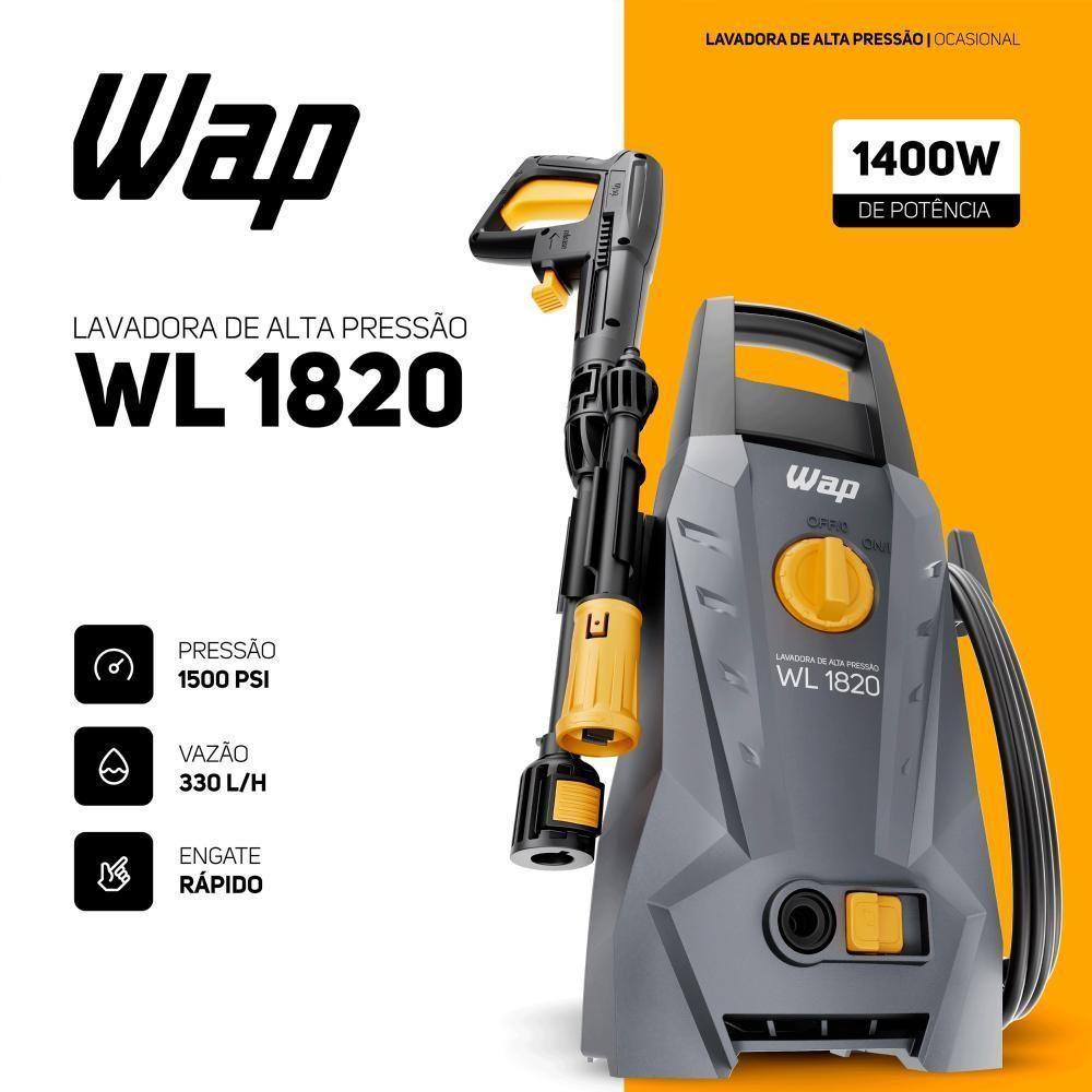 Lavadora De Alta Pressão 1400W 1500PSI WAP Wl 1820 220V - 2