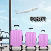 Kit Mala De Viagem Abs 3 Peças Adventure Fortt Rosa KMV01-RA - 5