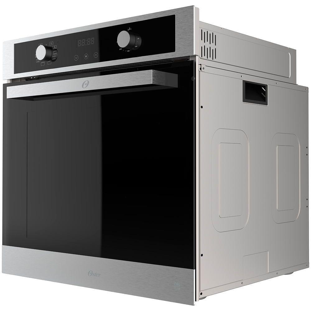 Kit Inox Cooktop a Gás 5 Bocas e Forno de Embutir 74L - 220V - 2