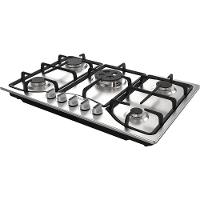 Kit Inox Cooktop a Gás 5 Bocas e Forno de Embutir 74L - 220V - 10